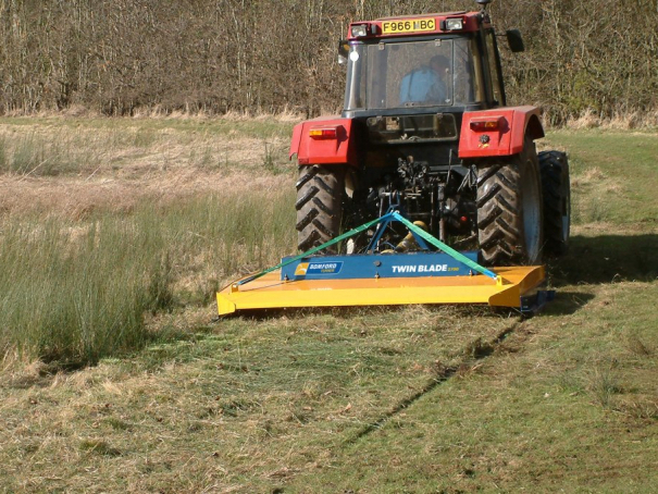 Plošný mulčovač Bomford Turner Twin-Blade