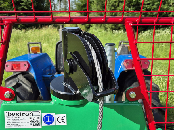 Lanový naviják Bystroň 4T za malotraktor