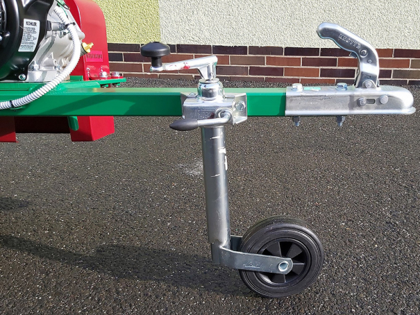 Špalíkovač Bystroň Pirana Longa se spalovacím motorem 14 HP kola 410x160