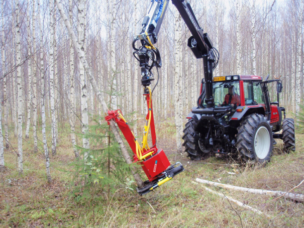 Rázová harvestorová hlavice Naarva S25