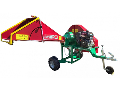 Štěpkovač Bystroň Pirana se spalovacím motorem 14 HP kola 410x160